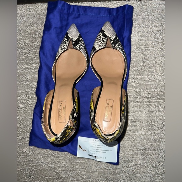 Size 41 - Aquazzura Multicoloured Snake Print Leather Pumps - Picture 6 of 16
